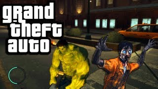 Gta 4 Pc Mods Hulk Vs. Zombies Funny Moments With Mods In Gta 4 With Sidearms4Reason