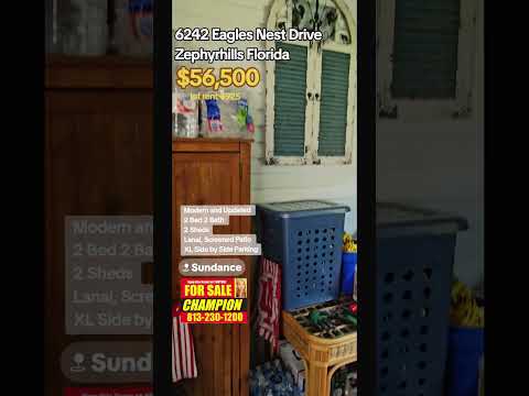 500 lot rent 925 6242 Eagles Nest Dr, Zephyrhills, FL home video tour