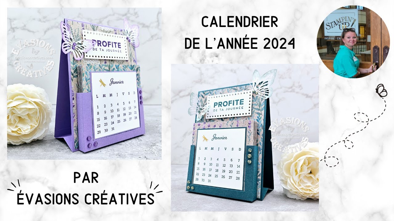 { Tutoriel-créatif } Calendrier de l'année 2024 par Évasions Créatives
