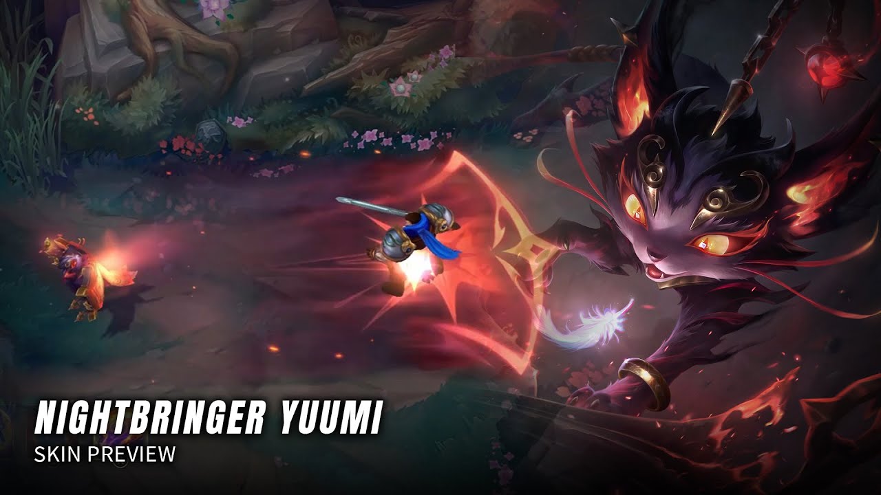 Nightbringer Yuumi Skin Preview - League Of Legends