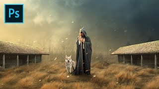 Photoshop Manipulation Tutorial - Man and Wolf screenshot 3