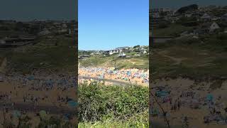 Bank Holiday Monday Vibes: Packed beaches #Newquay #Cornwall