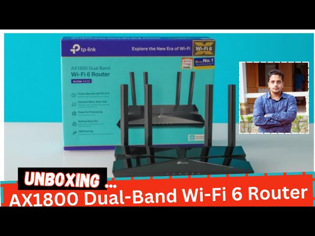 AX1800 Dual Band Wi Fi 6 Router Unboxing | Hamza Tech Tunes class=