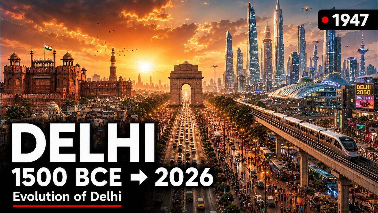 Evolution of Delhi | Fixed-Camera Timelapse: 3000+ Years of the Red Fort