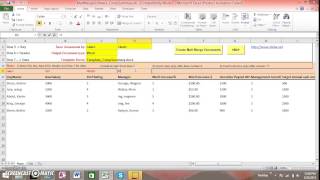 Generate pdf or Word Documents from Excel data using templates