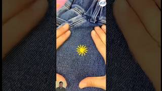 how to repair jeans | sewing tips and tricks | beginner sewing tutorials | diy sewing #youtubeshorts