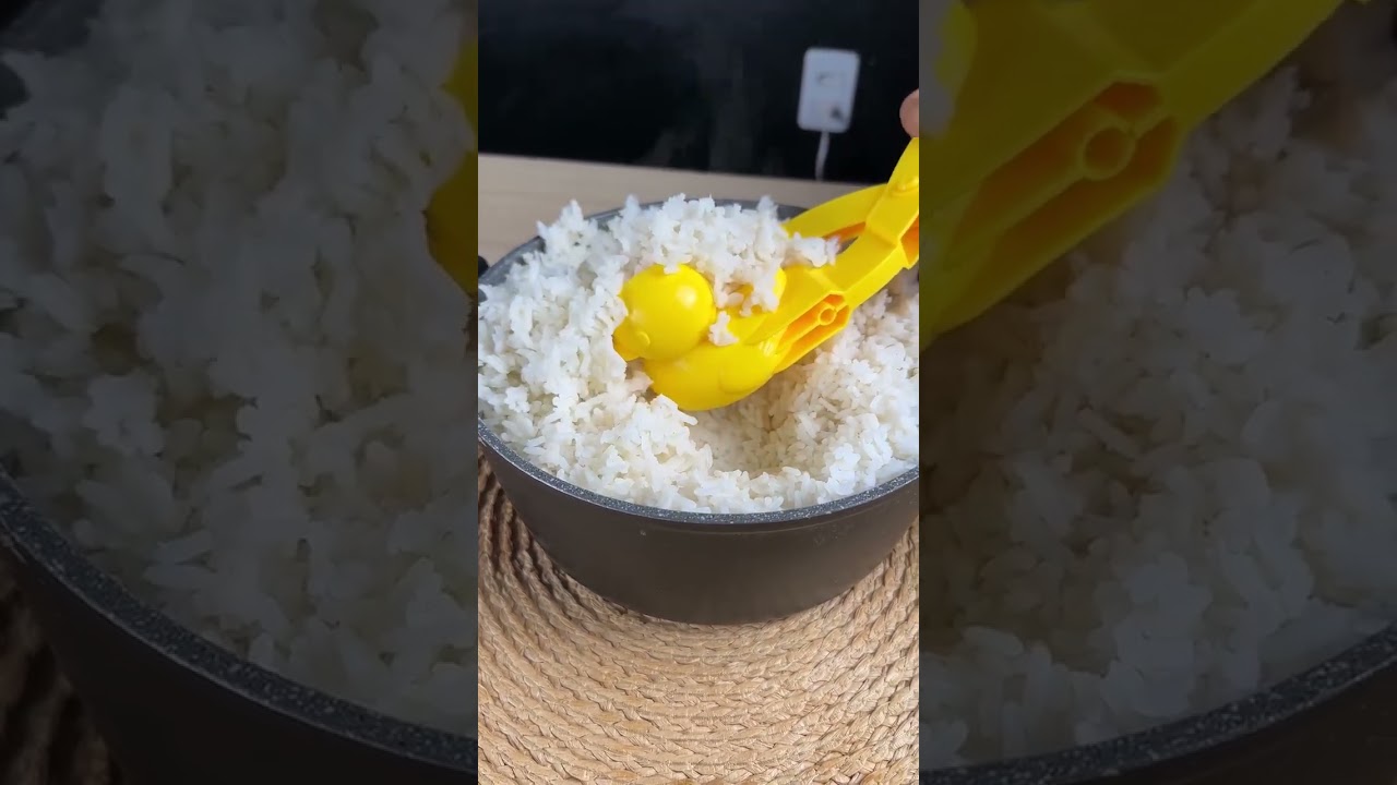 Cute Duck-Shaped Rice Mold Tutorial #KitchenGadgets #FunFood #RiceMold