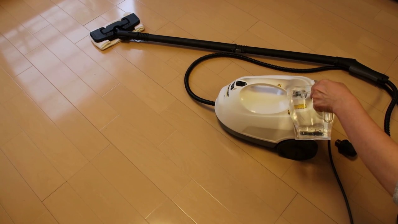 念願のケルヒャースチームクリーナー 立ったまま楽々床掃除 キッチン床のベタベタもスッキリ ゆるりまあるく