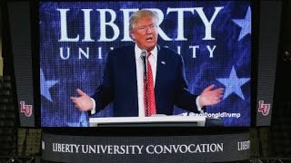 Donald Trump courts evangelicals, misquotes Bible