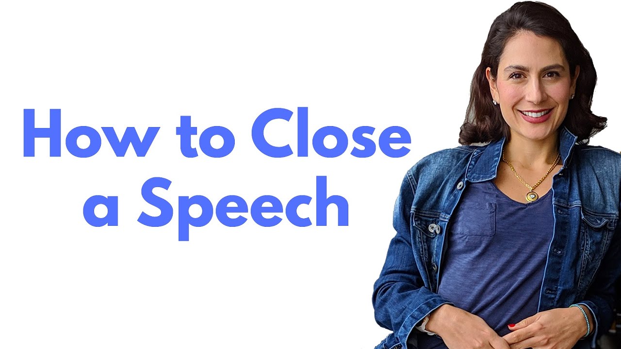 how to end a speech formally