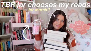 TBR prompt jar chooses my march tbr!! 🧚🏼‍♀️📖💗 *new prompt cards*