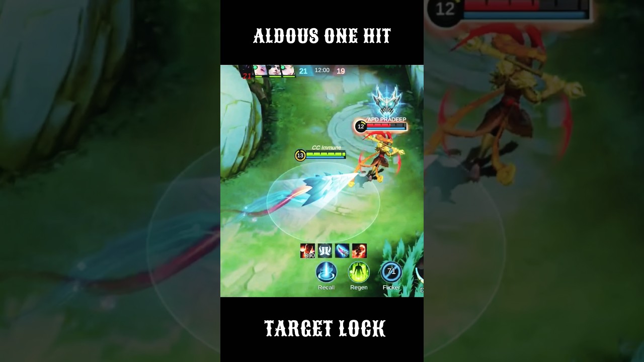 Mlbb Aldous Target Lock One Hit.🔥🤠 