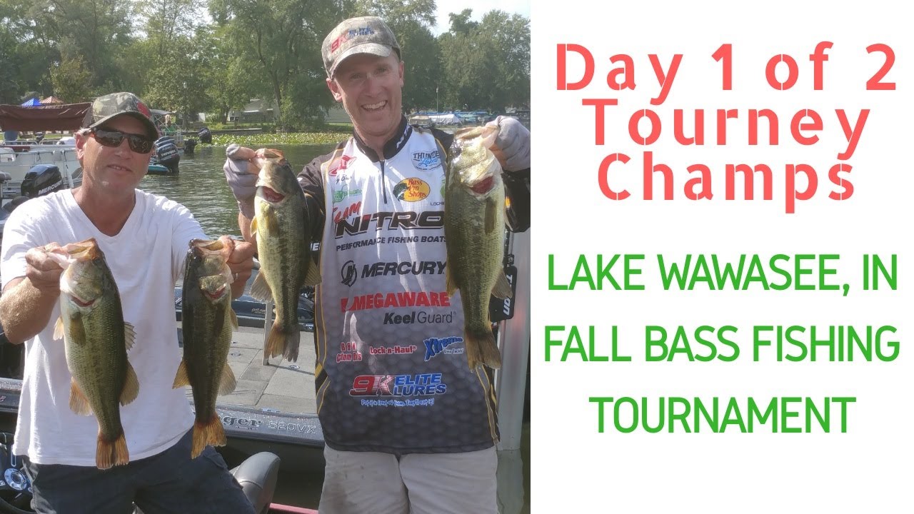 Early Fall Bass Fishing Tournament Lake Wawasee, Indiana YouTube