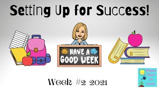Setting up for Success!