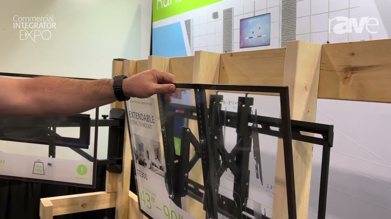 Commercial Integrator Expo 2023: Kanto Mounts Debuts TE300 Tilted, Extendable TV Mount