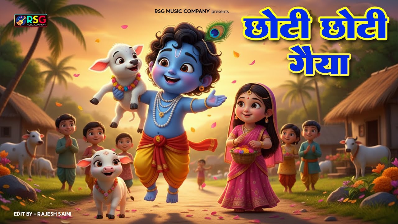 Choti Choti Gaiya, Chote Chote Gwal | छोटी छोटी गैया | #Little Krishna Bhajan - Krishna Bal Leela