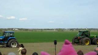 Kosläpp 090502 - Traktordragkamp: Arla vs. Östgötamjölk