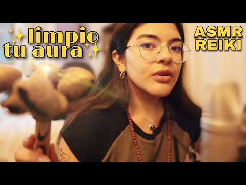ASMR REIKI 💝 limpio tu aura para transmutar bloqueos negativos ✨energy plucking, inaudibles