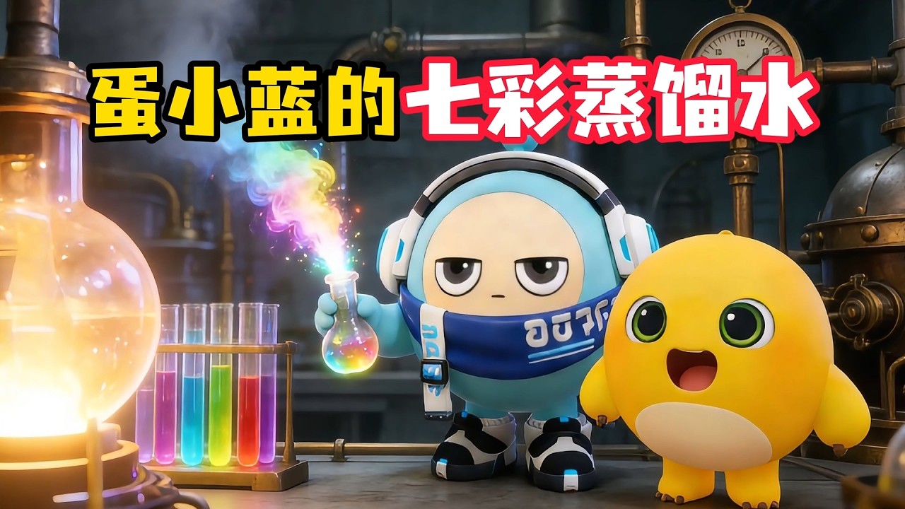 蛋小蓝新研究出的神秘七彩蒸馏水