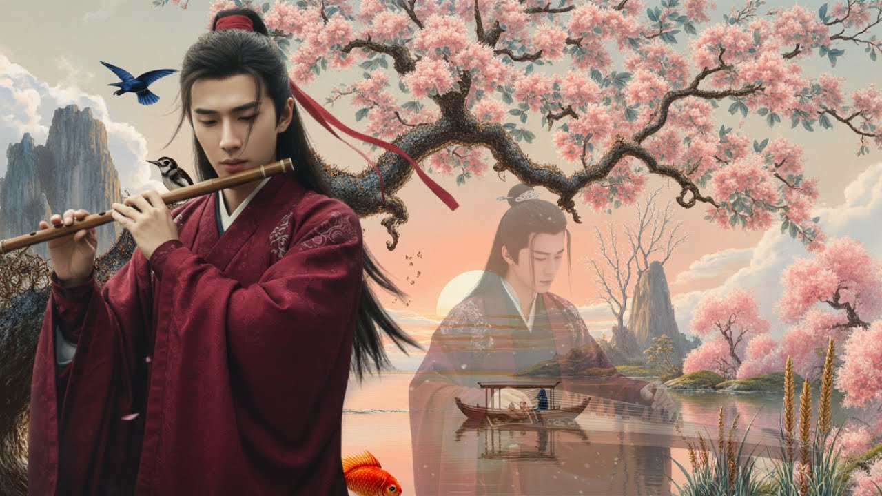 Soft bamboo flute & Dizi flute with Guzheng for relaxation, deep sleep ...