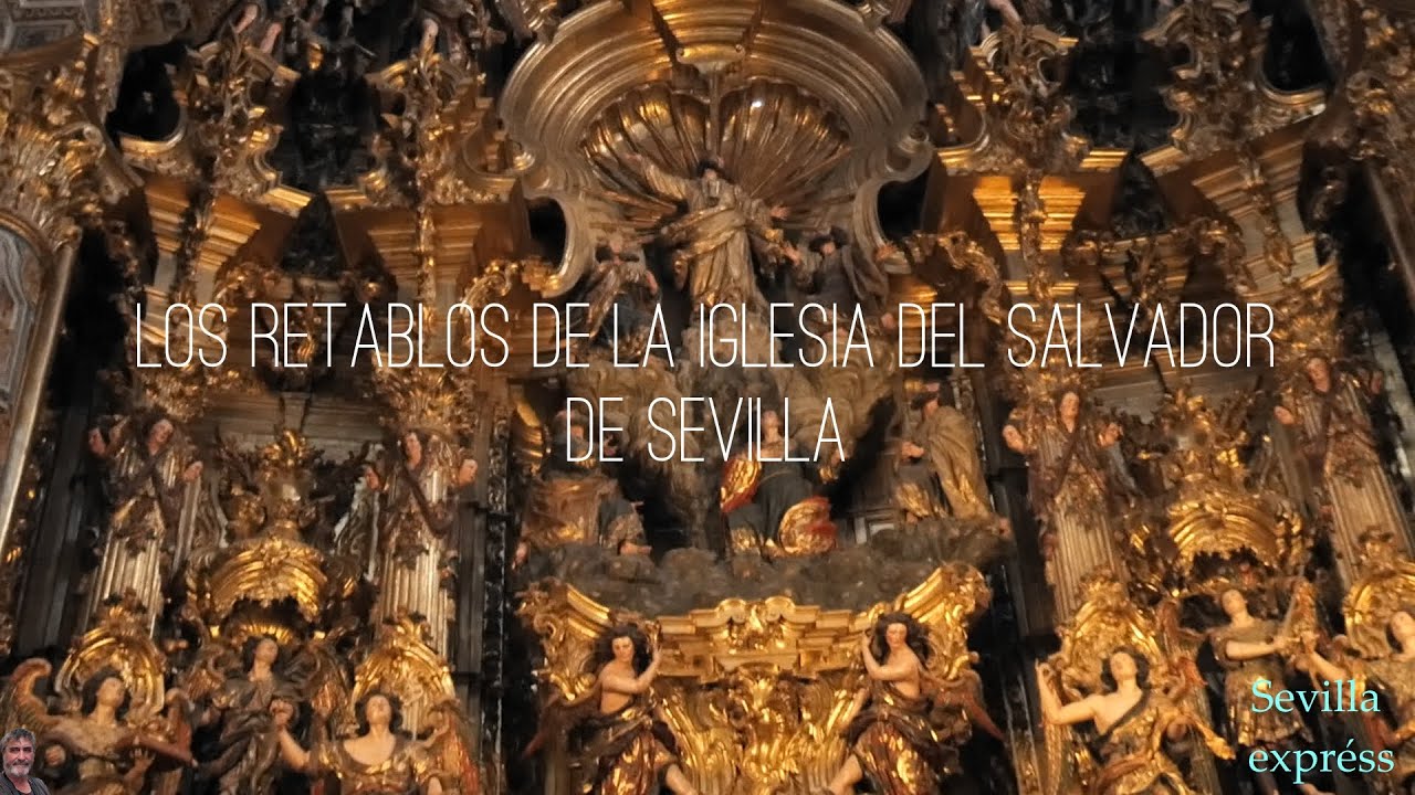 Прекрасные алтарные картины церкви Эль-Сальвадор в Севилье.