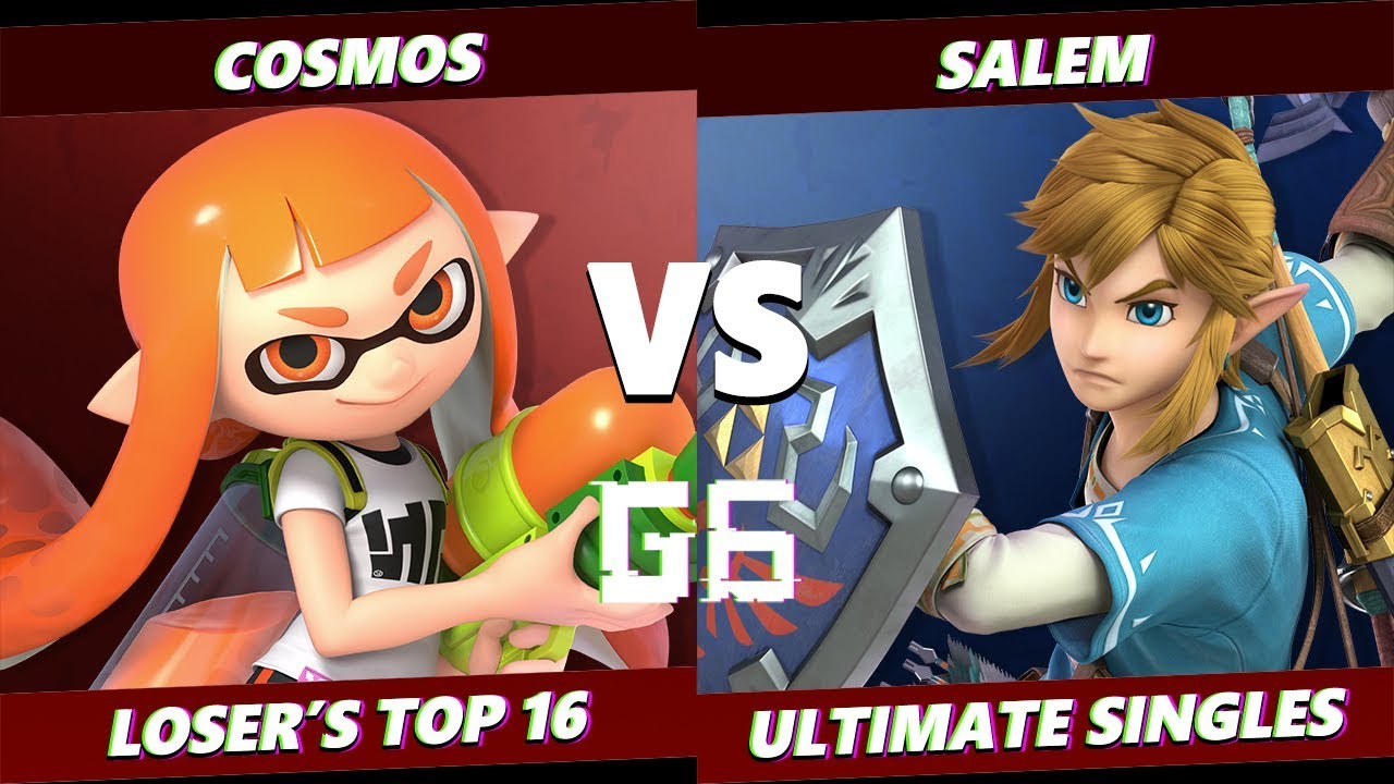 Glitch 6 SSBU - Liquid MVG | Salem (Link) VS PG | Cosmos (Inkling) Smash Ultimate Loser's Top 16