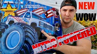 New🔥 Kyosho USA-1 Nitro Truck Unboxing - In Depth Review & First Start (3 Speeds & Chain Drive)