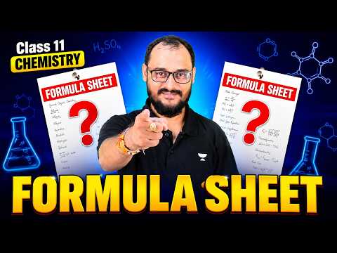 Complete Chemistry Formula Sheet | Class 11 | All Important Formulas | Akash Sir