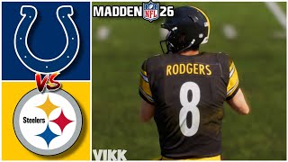 Colts vs Steelers Week 9 Simulation (Madden 26)