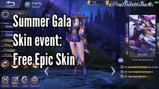 Summer Gala Skin event: Free Epic skin | Mobile Legends