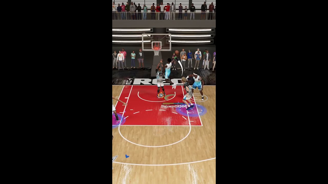 i knocked out a defender by dunking him so hard with the 7'2 glitchy glass nba 2k23 
