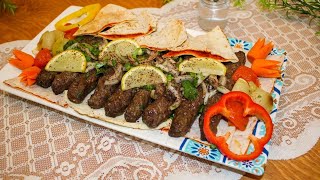 شوي الكباب في الفرن مع طريقة تسييخ سهلة و مبتكرة - How to Make Kabab [Cooking & Shaping Hacks]  -