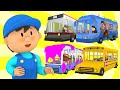 Buses go to Carl's Car Wash | Cartoons for Kids