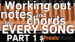 How to work songs out PART 1 intervals and chord changes