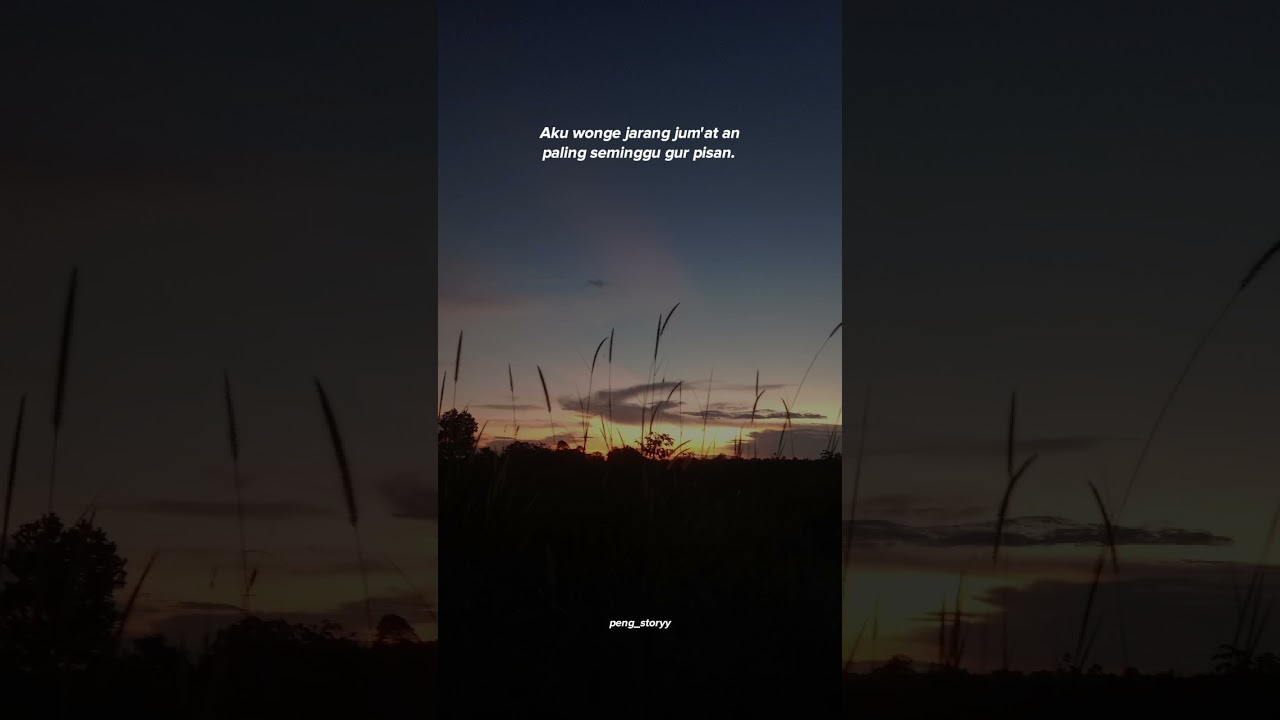 aku woange emang jarang jum'atan.