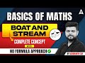 Boat and Stream Complete Concept | No Formula | Basics of Maths | By Siddharth Sir