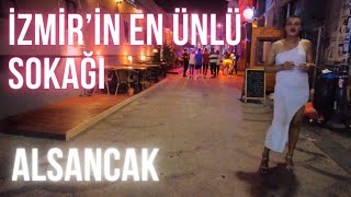 ALSANCAK BORNOVA SOKAĞI | GECE YÜRÜYÜŞÜ | BORNOVA STREET | NIGHT WALKING TOUR  | [4K] Resimi