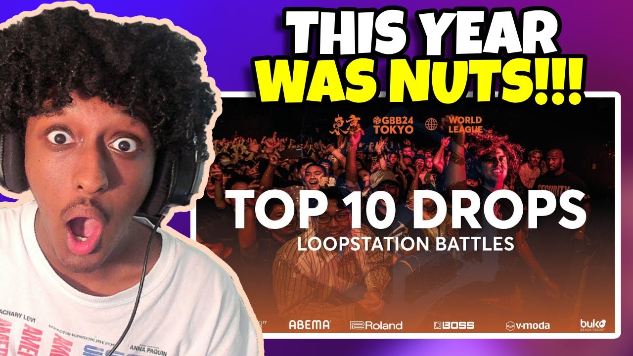 Yolow Reacts | Top 10 Battle Drops | GRAND BEATBOX BATTLE 2024 | Loopstation
