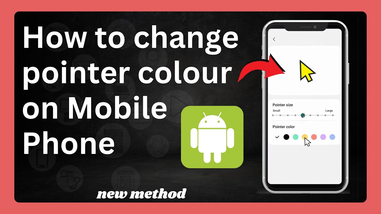 How to change pointer colour on samsung | how to change cursor colour on samsung