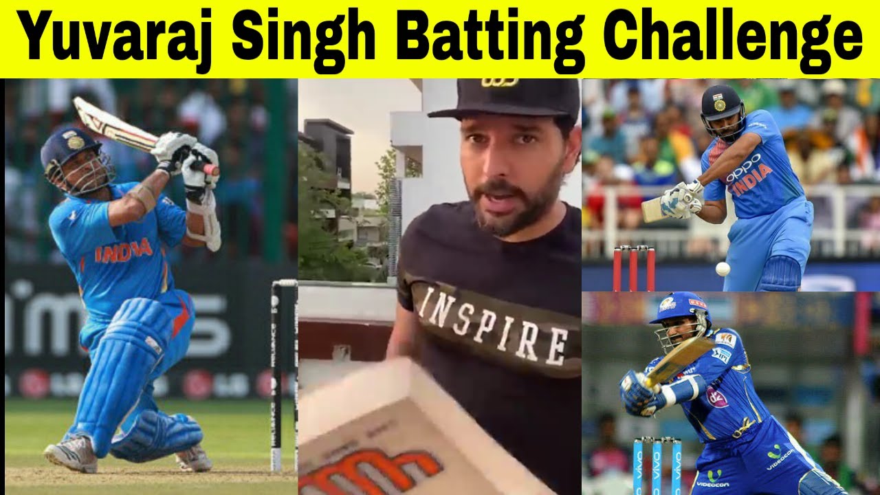 Yuvaraj Singh Super Batting Challenge to Sachin Tendulkar, Right Sharma, Harbhajan Singh
