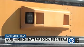 VIDEO: Warning period begins for New Haven school bus cameras