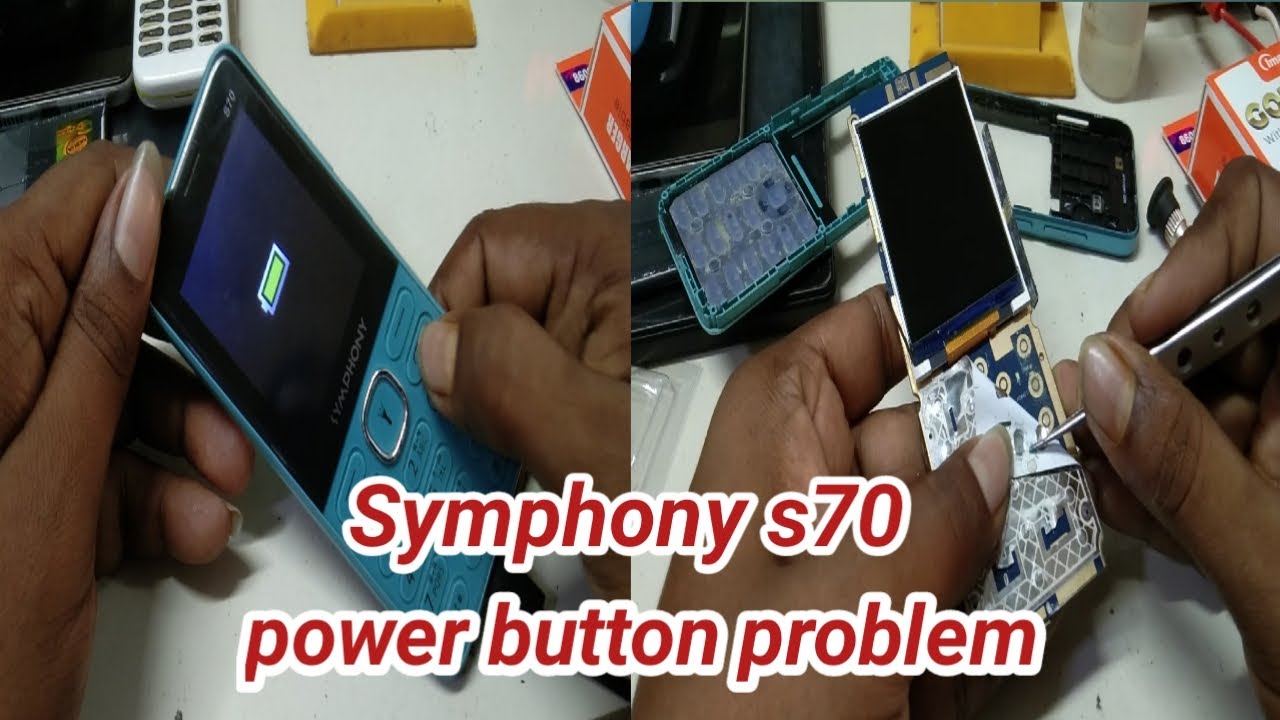 symphony s70 power button not working
