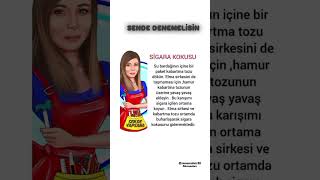 Sigara Kokusunu Aninda Yok Eden Yöntem