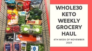 Whole30 Keto Weekly Meal Plan (November Week 4)