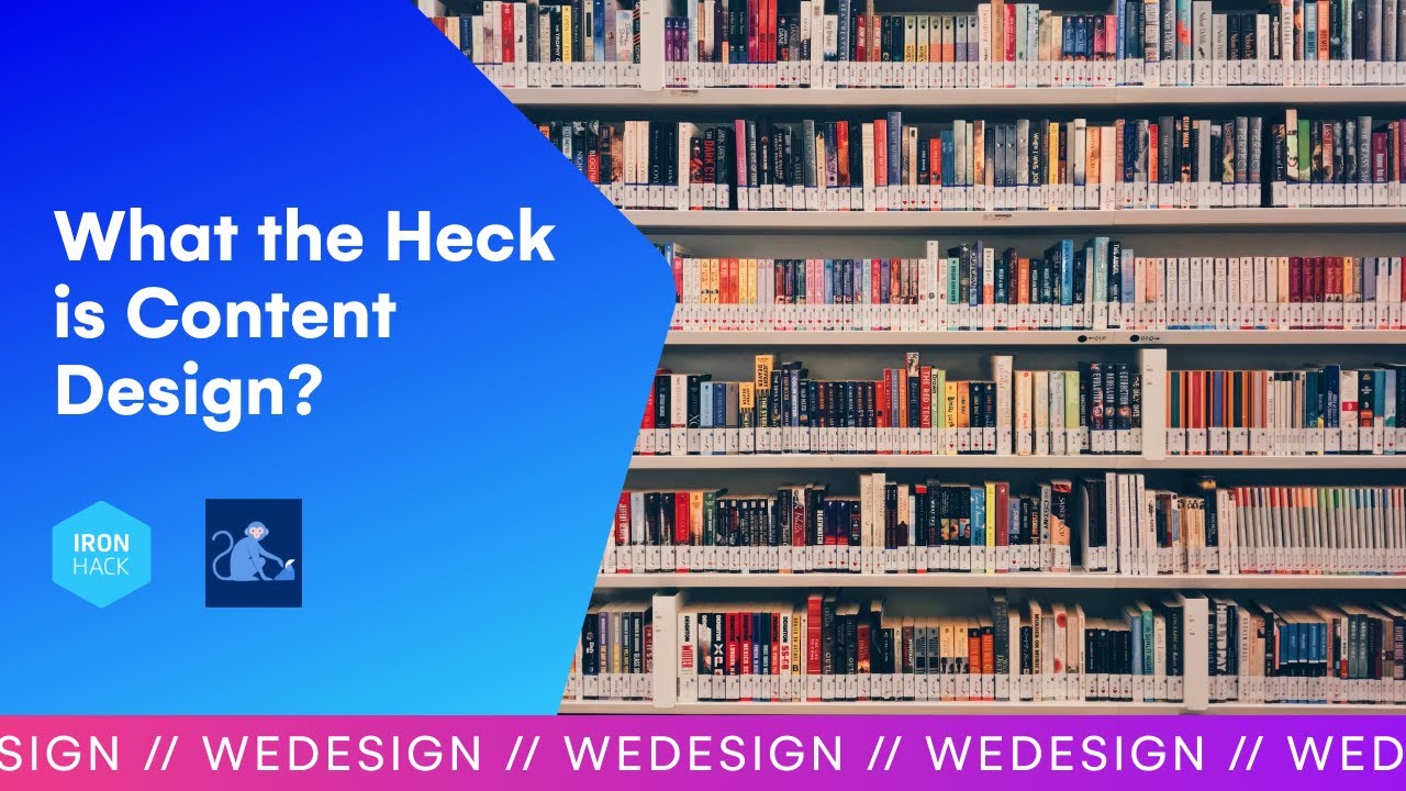WeDesign: What the Heck is Content Design? with Mario Ferrer