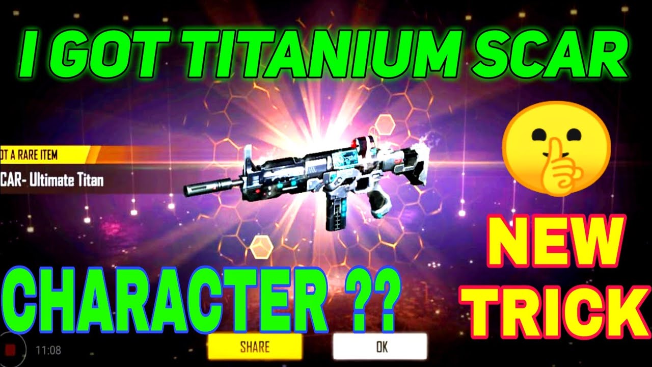 Free Fire Only One Spin Blue Print Trick Video 🔥🔥|| I Got It Titanium Scar Video || BHAIGAMINNG.