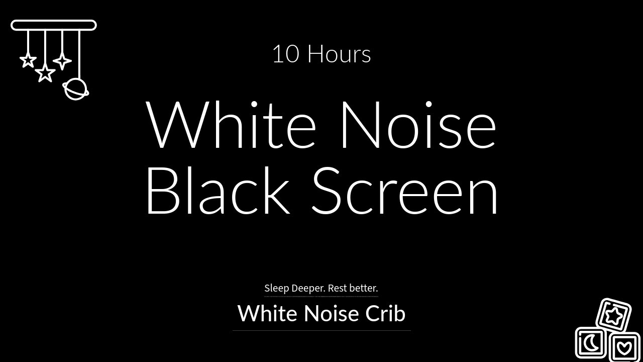 White Noise for Helping Babies Sleep Through the Night | 10 Hours | No Ads | Black Screen