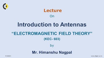 ELECTROMAGNETIC FIELD THEORY LECTURE 01 