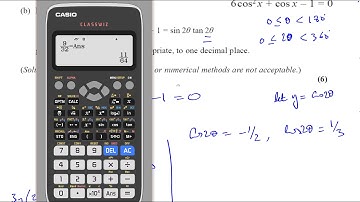 EDEXCEL IAL C12 JUNE 2017 Q13b  Solving Trig Equations