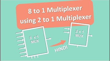 8 to 1 multiplexer using 2 to 1 multiplexer | Hindi | Implementing 8X1 mux using 2X1 mux